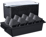 Ecozoi Clear Ice Cube Maker – Stainless Steel & Silicone Tray for 8 Large 2-Inch Whiskey Ice Cubes