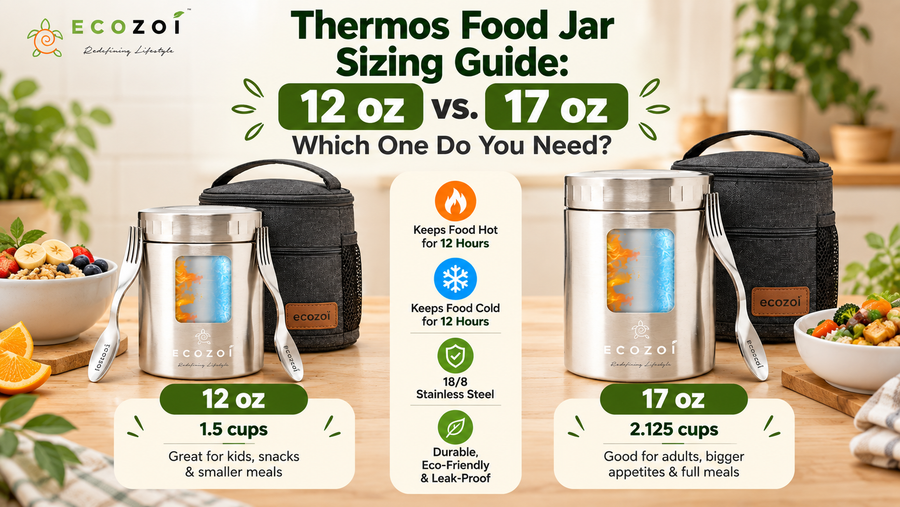 Thermos Food Jar Sizing Guide: 12 oz vs. 17 oz: Which One Do You Need?