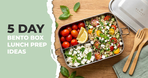 5-Day Office Lunch Meal Prep Ideas Using a Stainless Steel Bento Box