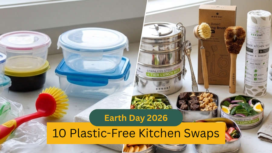 Earth Day 2026: 10 Plastic-Free Swaps for a Sustainable Kitchen | Ecozoi