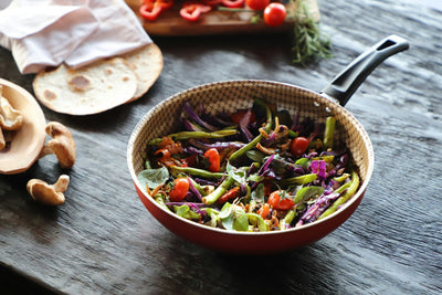 Roasted Veggie Salad with Horseradish Dressing