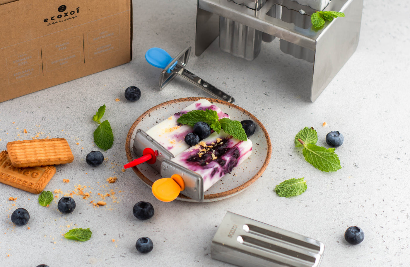 Eco Stainless Steel Popsicle Molds