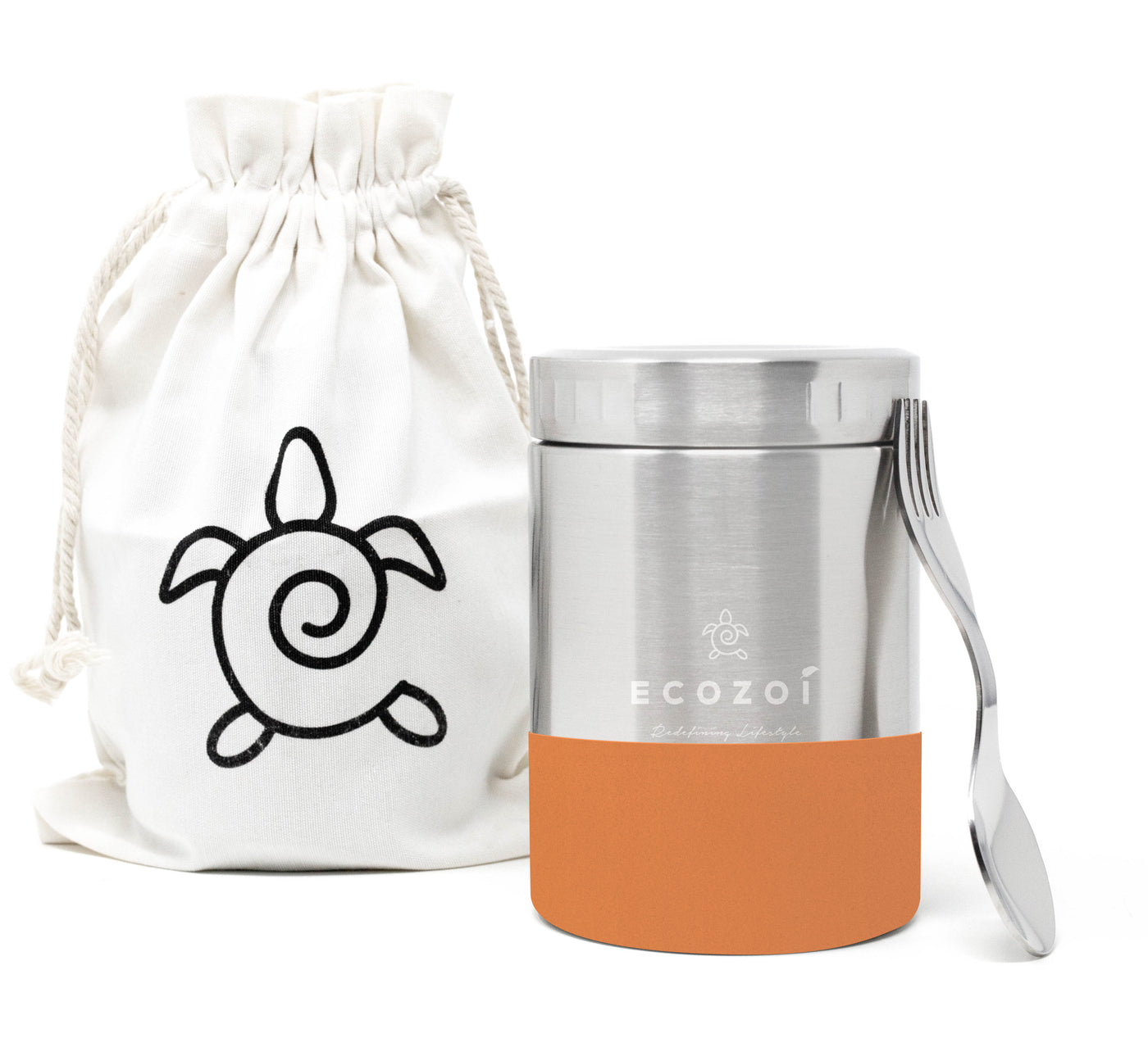 Sleeve for Ecozoi Stainless Steel Insulated Food Jar - Orange Color