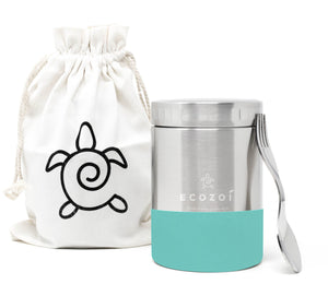 Ecozoi - Protective Sleeve for Ecozoi Stainless Steel Insulated Food Jar in Turquoise Color