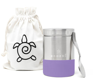 Ecozoi - Protective Sleeve for Ecozoi Stainless Steel Insulated Food Jar in Purple Color