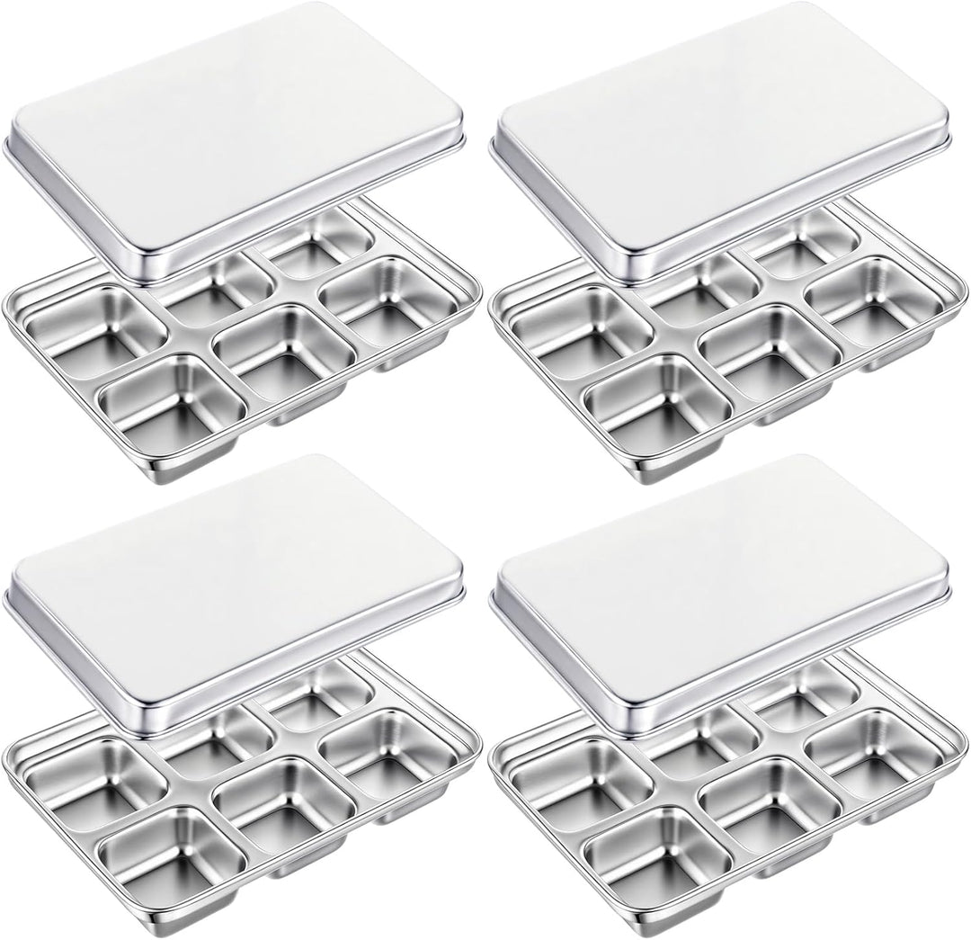 Shop Stainless Steel Ice Cube Trays | 4-Pack, 24 Large Cubes – Ecozoi