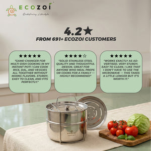Instant Pot Insert Pans, 2 Tier for 6 Qt / 8 Qt Pressure Cookers with 5 Mini Cups for Baking