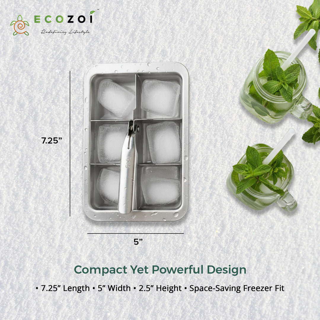ICE CUBE レコード 2枚セット Ecozoi Stainless Steel Ice Cube Tray | BPA Free Large Cubes