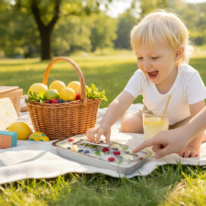Ecozoi - Eco-friendly, Stainless Steel Ice Cube Trays, 2-pack with rack, 36 cubes, Dishwasher Safe, Plastic-Free & BPA-Free