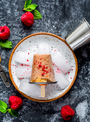 Ecozoi - Eco-friendly, 6 Mini Round Stainless Steel Popsicle Molds, 6 Reusable Bamboo Sticks, 6 Silicone Gaskets, BPA-free