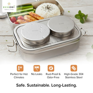 Stainless Steel Ice Packs For Lunch Bags and Coolers, 4 Pack Round Shape