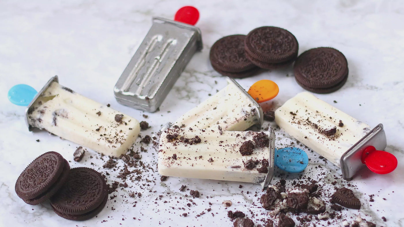 Stainless Steel Popsicle Molds, Mini Square with Stainless Steel Sticks