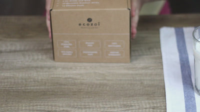 Ecozoi Stainless Steel Ice Pop Molds, Square Shape with Reusable Bamboo Sticks