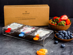 STAINLESS STEEL POPSICLE MOLDS AND RACK, CAT SHAPE WITH REUSABLE STEEL STICKS freeshipping - ecozoi