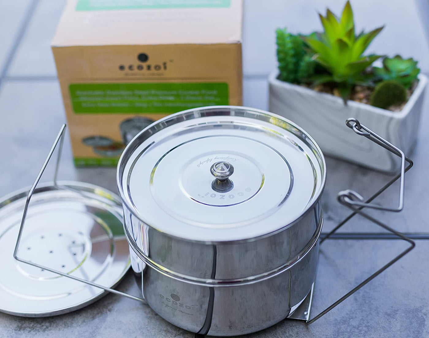 Instant Pot Insert Pans, 2 Tier for 3 Qt / 5 Qt Pressure Cookers