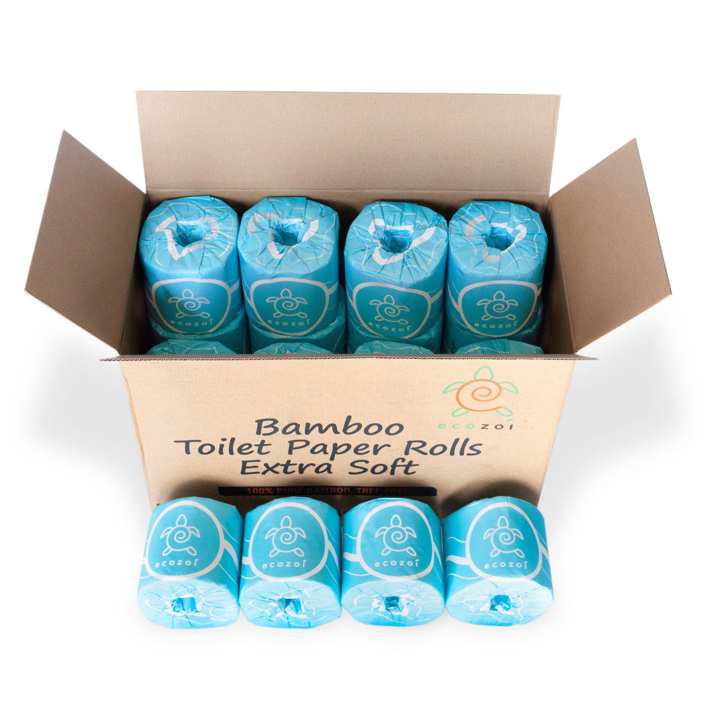 Bamboo Toilet Paper Rolls, Extra Soft, Tree-Free, 12 Pack freeshipping - ecozoi