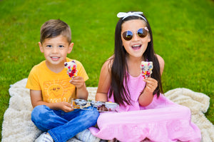 Ecozoi - Eco-friendly, 3 Cat-shaped Stainless Steel Popsicle Molds, 6 Reusable Stainless Steel Sticks, 6 Silicone Rings