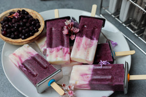 Ecozoi - Eco-friendly, 10 Square Stainless Steel Popsicle Molds, 10 Reusable Bamboo sticks, 10 silicone gaskets, BPA-free