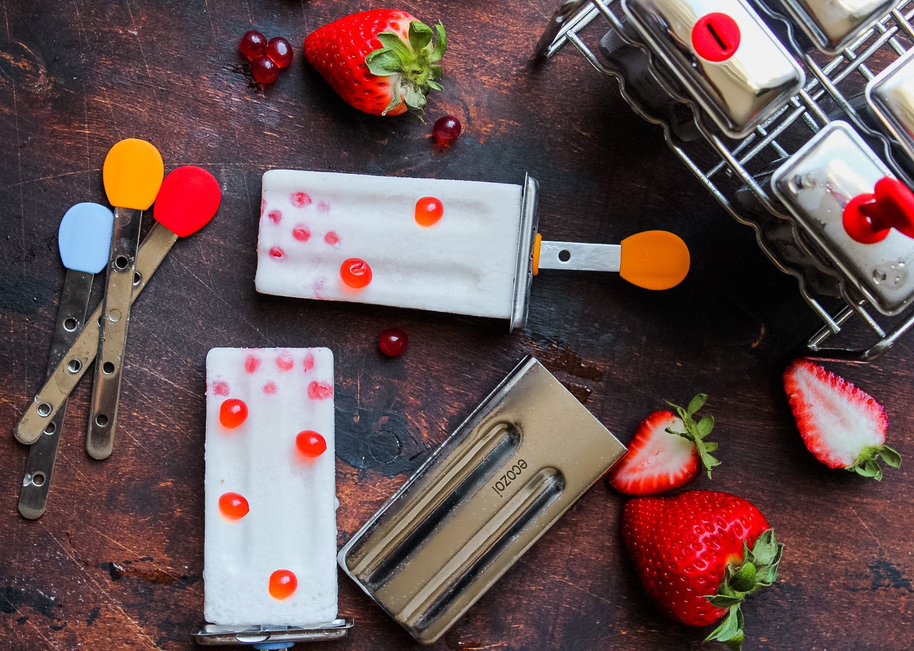 Metall Racks Ice Ecozoi's Stainless Steel Ice Pop Molds & Rack Set | Buy Now!