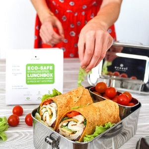 Lid with Silicone Seal - for 1 Tier XL and 1 Tier Extra Long Lunch Boxes freeshipping - ecozoi